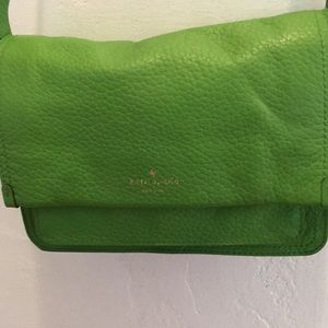 Kate Spade green leather Crossbody handbag